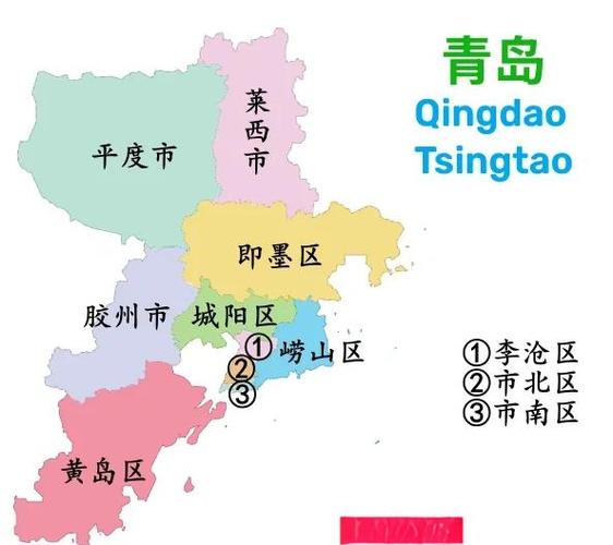 青岛市的行政区划分布游戏截图