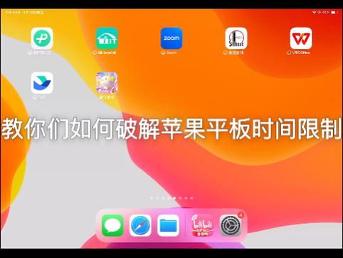 苹果平板怎么关闭访问限制图标