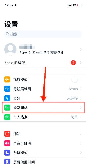 苹果手机设置每月流量上限