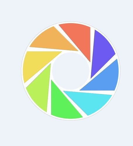 照片右下角有个圆圈图标