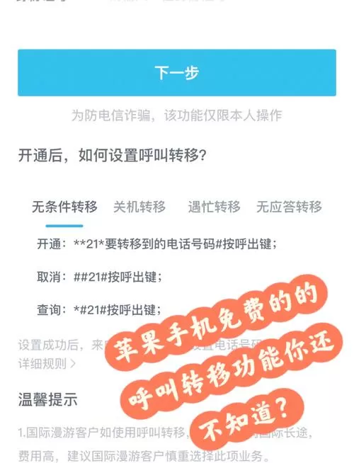 呼叫转移打什么电话设置